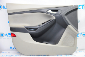 Door trim card front left Ford Focus mk3 15-18 gray with gray insert cloth