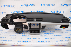 Torpedo front panel with AIRBAG VW Passat b7 12-15 USA gray insert