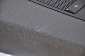 Door trim card rear left VW Passat b7 12-15 USA black, dented on top, cracks in the fastener