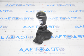 Gear knob Hyundai Azera 12-17 leather black, scratches, worn
