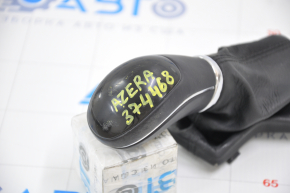 Gear knob Hyundai Azera 12-17 leather black, scratches, worn