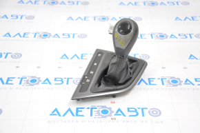 Gear shifter cover with handle Kia Optima 11-13 prerest rubber black