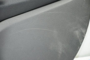 Door trim card front right Ford Fiesta 11-19 black with black insert plastic, armrest cloth, scratches