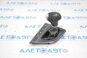 Gear shifter cover with handle Kia Optima 14-15 rest black leather, scuffs on handle