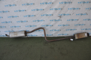 Muffler rear part with barrel Ford Fiesta 11-16 1.6 4d rusty, dents