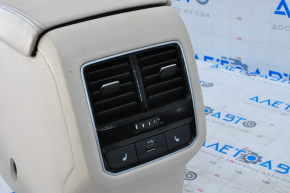 Central console armrest VW Passat b8 16-19 USA beige, for cleaning, scratches