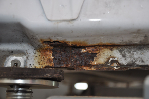Front left quarter Ford Fusion mk5 13-20 on the body, white, rusty threshold