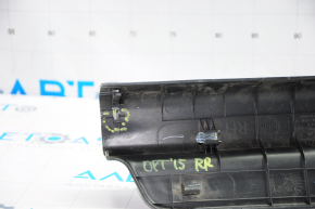 Door sill trim rear right Kia Optima 11-15 black, broken fastener, scratches
