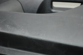 Door trim card front right Ford Fusion mk5 17-20 black with gray insert cloth, armrest leather, molding gray structure, scratches, bumps