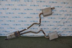 Exhaust manifold assembly Ford Mustang mk6 15-23 2.3T resonator with barrels, dents