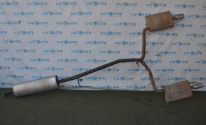 Exhaust line rear part Ford Flex 13-19 rusty, dents