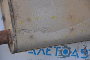 Exhaust line rear part Ford Flex 13-19 rusty, dents