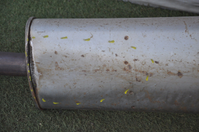 Exhaust line rear part Ford Flex 13-19 rusty, dents