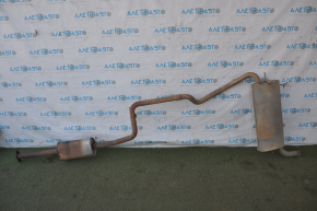 Exhaust pipe assembly without catalytic converter Ford Focus mk3 11-18 2.0 type 1, rusty