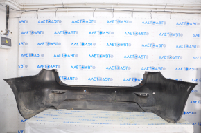 Bare rear bumper Infiniti JX35 QX60 13-15 pre-rest for parking sensors, graphite, pressed, tear