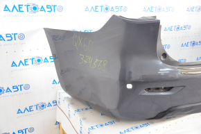 Bare rear bumper Infiniti JX35 QX60 13-15 pre-rest for parking sensors, graphite, pressed, tear