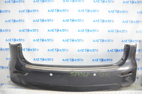Bare rear bumper Infiniti JX35 QX60 13-15 pre-rest for parking sensors, graphite, pressed, tear