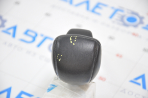 Gear knob Honda Accord 13-17 leather black, pokes on leather