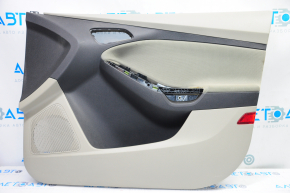 Door trim card front right Ford Focus mk3 11-18 gray with gray insert cloth, scratch, for dry cleaning