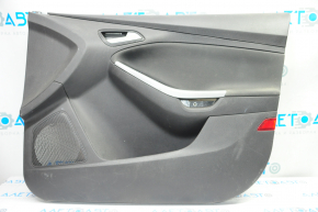 Door trim card front right Ford Focus mk3 11-18 black with black insert cloth, scratches, for dry cleaning