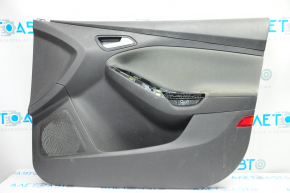 Door trim card front right Ford Focus mk3 11-18 black with gray insert cloth, scratches, for dry cleaning