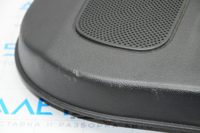 Door trim card rear left Ford Fiesta 11-19 black with black insert plastic, armrest plastic, under fur window lift, scratches