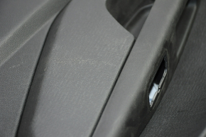 Door trim card rear left Ford Fiesta 11-19 black with black insert plastic, armrest plastic, scratches
