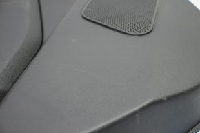 Door trim card rear left Ford Fiesta 11-19 black with black insert plastic, armrest plastic, scratches