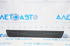Door sill trim front right outer Hyundai Santa FE Sport 13-18 black, scratches