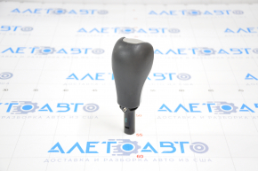 Gear knob Jeep Compass 17-22 leather, gray overlay