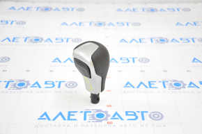 Gear knob Jeep Cherokee KL 14-21 leather, gray overlay