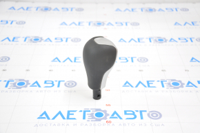 Gear knob Jeep Cherokee KL 14-21 leather, gray overlay