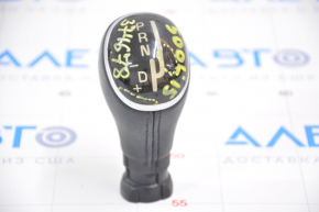 Fiat 500L 14 automatic transmission knob - black leather, crack in glass, scratches