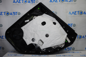Door trim card rear left Ford Escape MK3 17-19 rest black with black insert plastic, armrest leather, scratches