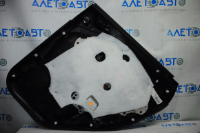 Door trim card rear left Ford Escape MK3 13-19 pre-rest black with black insert plastic, armrest leather, under tweeter