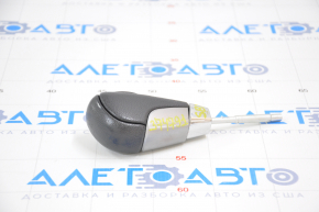 Gear knob Subaru XV Crosstrek 13-17 leather, black, worn leather