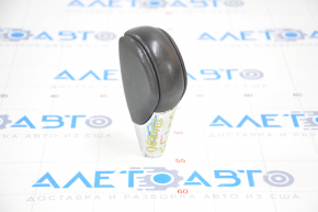 Gear knob Subaru Outback 15-19 leather, black, worn leather