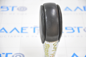 Gear knob Subaru Outback 15-19 leather, black, worn leather