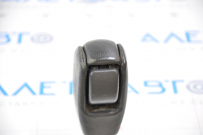 Gear knob Subaru Outback 15-19 leather, black, worn leather