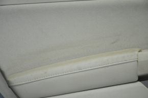 Door trim card rear left Ford Fusion mk5 13-16 beige with beige insert cloth, armrest leather, molding gray structure, for dry cleaning