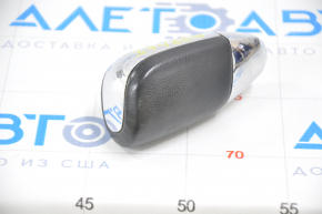 Gear knob Dodge Journey 11-20 leather black, scratches on chrome and leather