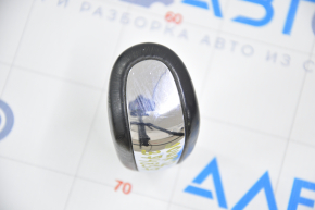 Gear knob Dodge Journey 11-20 leather black, scratches on chrome and leather