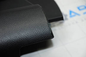 Door trim card rear left Ford Fusion mk5 17-20 black with black insert cloth, armrest leather, molding gray structure, scratches