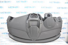 Torpedo front panel with AIRBAG Ford Escape MK3 17-19 rest, black, tear, needs cleaning