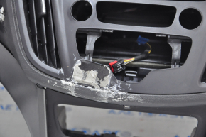 Torpedo front panel with AIRBAG Ford Escape MK3 17-19 rest, black, tear, needs cleaning