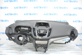 Torpedo front panel with AIRBAG Ford Escape MK3 17-19 rest, black, tear, needs cleaning