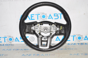 Naked steering wheel Subaru Outback 15-17 leather, black, with pads