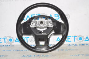 Naked steering wheel Subaru Outback 15-17 leather, black, with pads
