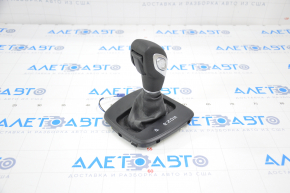 Gear knob with shifter cover Ford Escape MK3 13-16 black rubber, black cover, broken mount