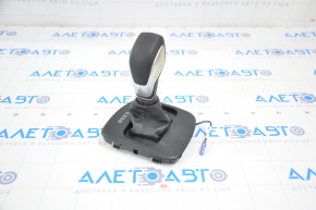 Gear knob with shifter cover Ford Escape MK3 13-16 black rubber, black cover, broken mount